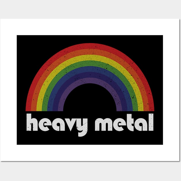 Heavy Metal - Rainbow Vintage Wall Art by Arthadollar